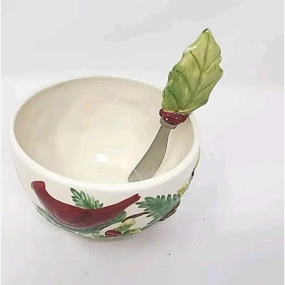 Valerie by Cumberland Design Group 5pc Christmas Serving Set Platter, Bowl X-B